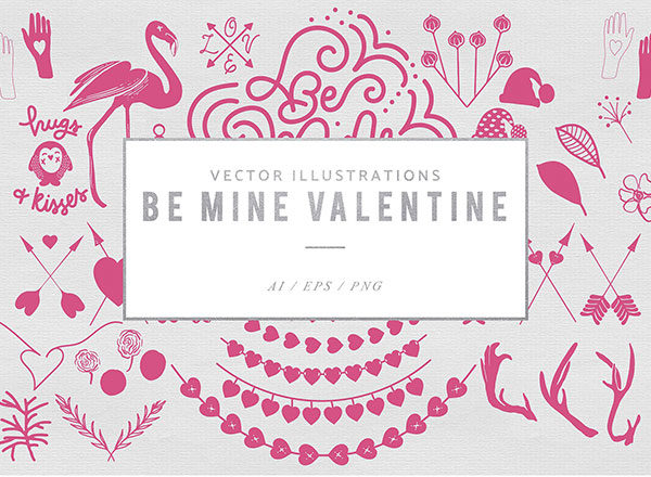 高品质的矢量情人节爱情元素大集合