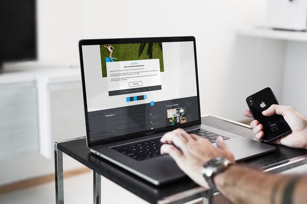 16个不同场景Mac Pro演示样机合集 MacBook Pro Responsive Mock-Up插图