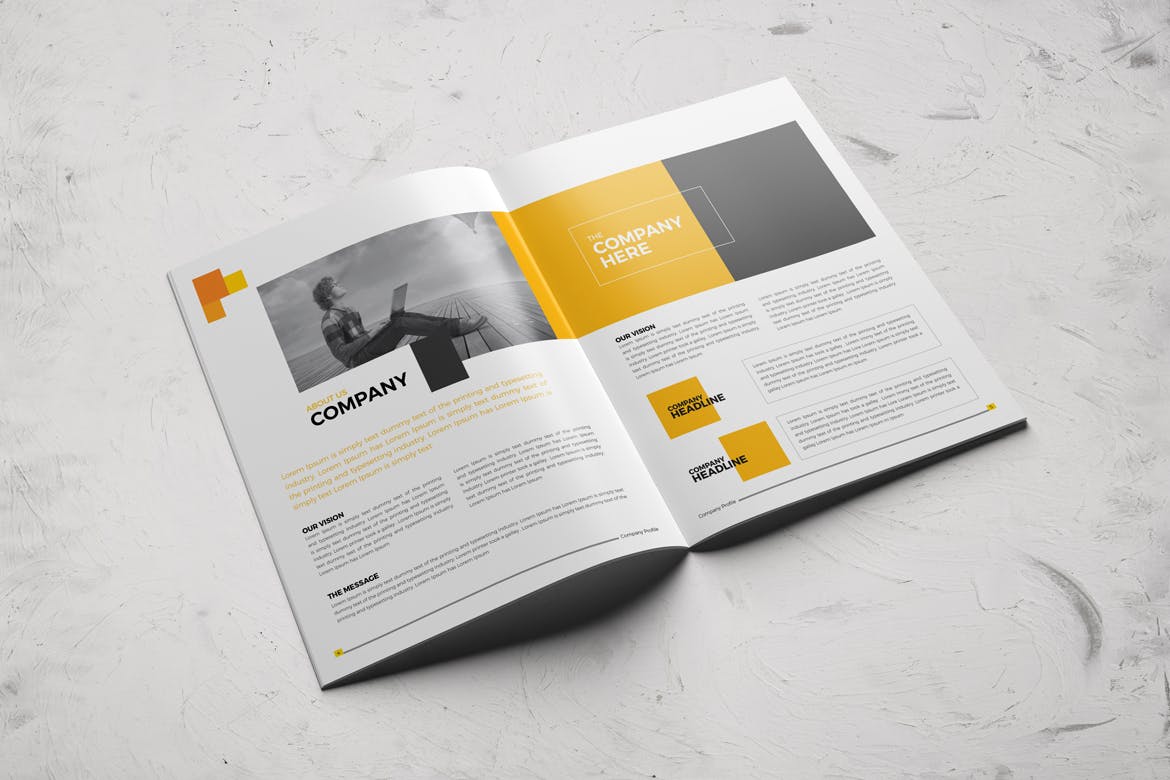 时尚高端多用途的企业形象画册手册楼书杂志设计模板（indd）插图(2)