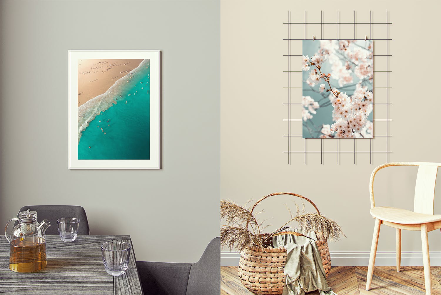 室内海报张贴效果图样机素材库精选v3 Poster Frame Mockup v3插图(2)