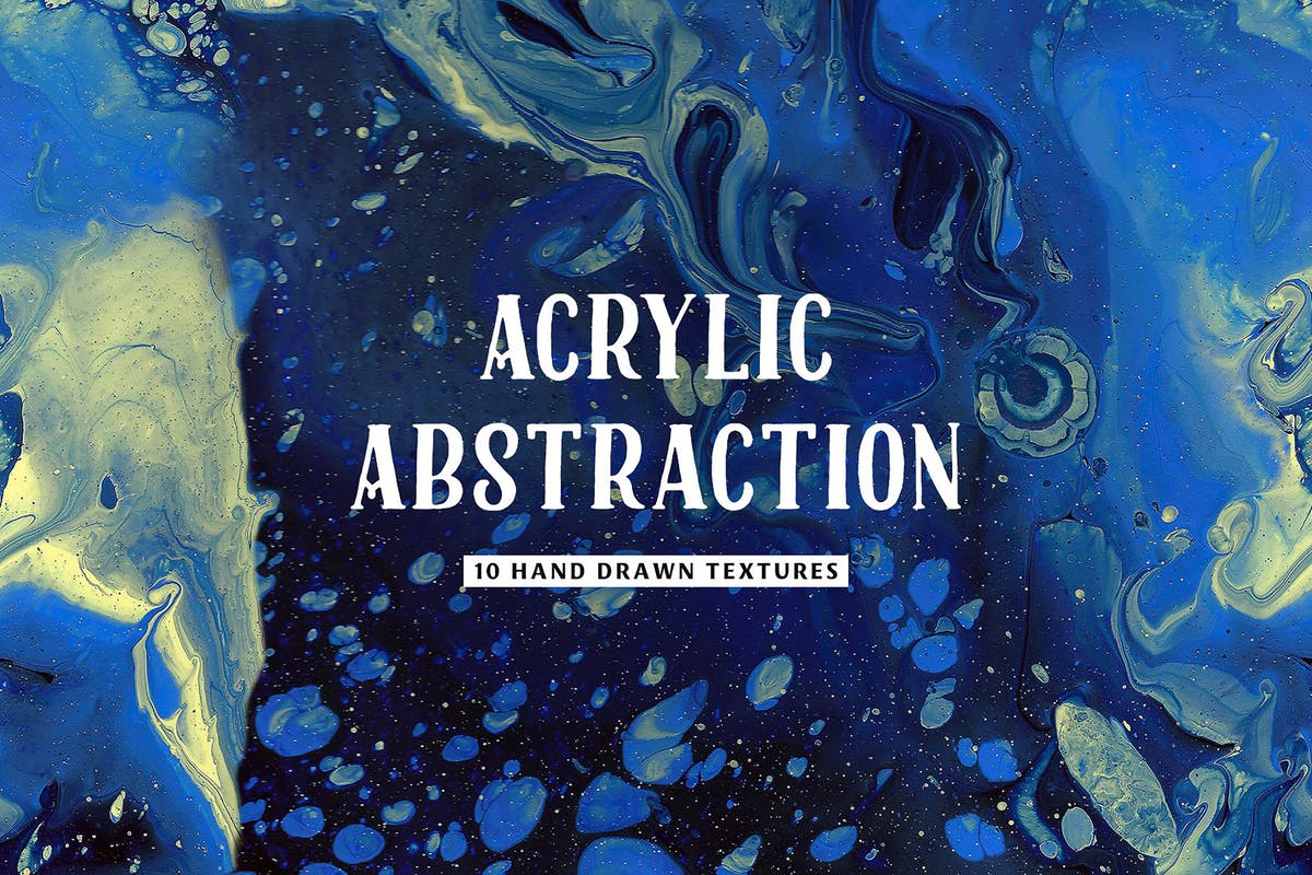 丙烯酸树脂抽象无缝背景纹理 Seamless Acrylic Abstraction Textures插图