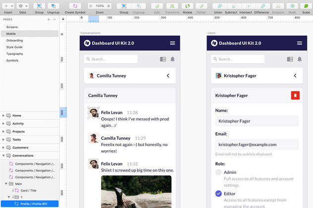 超级数据统计报表UI套件 Dashboard UI Kit 2.0插图(1)