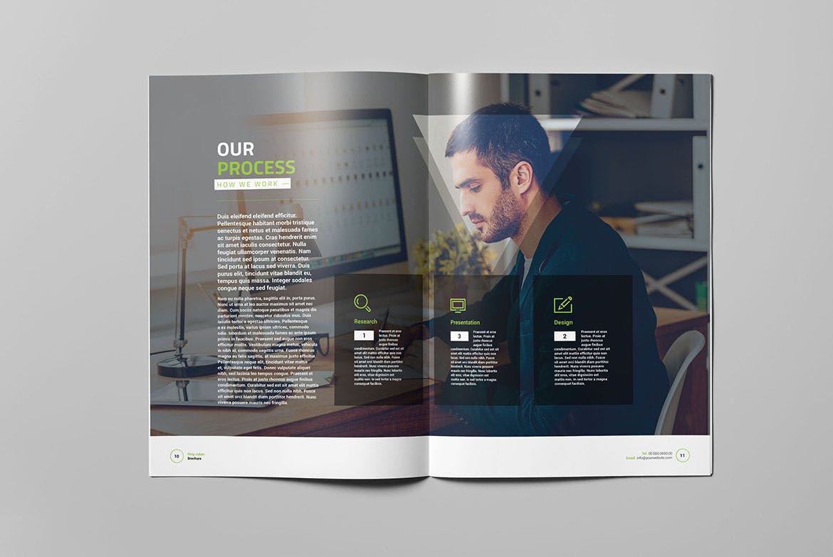 品牌推介/企业宣传画册设计模板 King Julian Brochure插图(5)