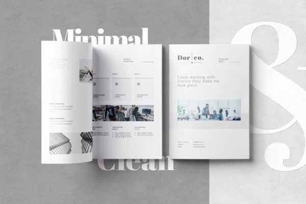 企业宣传画册设计模板 Proposal