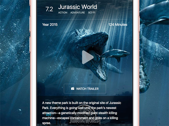 Movie App UI素材之家精选sketch素材