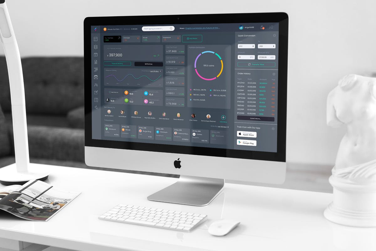 加密货币交易市场后台管理界面UI模板 Admin Dashboard Crypto Wallet Ui kit – B插图