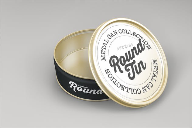 圆形金属锡罐包装样机Vol.3 Round Tin Can Packaging Mockups Vol.3插图(9)