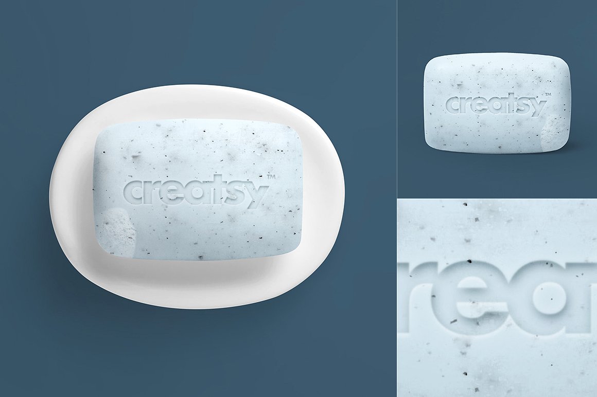 日用快消品肥皂样机模板 Soap Mockup Set插图(1)