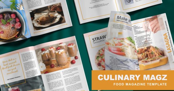 美食杂志排版设计模板