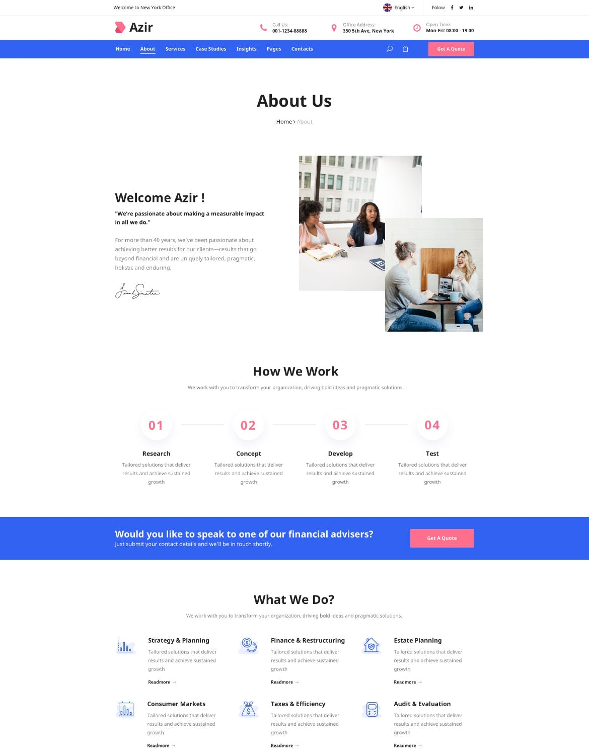金融财务咨询类网站UI设计SKETCH模板 Azir | Consulting Finance Sketch App Tempate插图(11)
