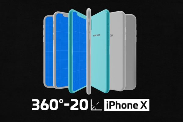 极简主义 iPhone X 样机模板 Minimal iPhone Mockup