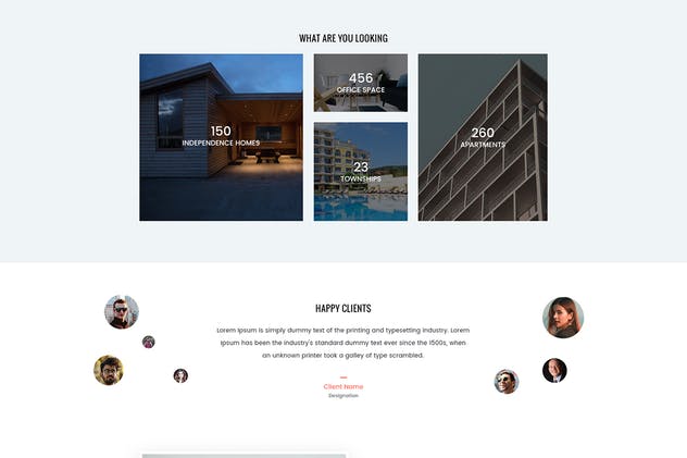 房地产物业管理机构网站设计模板 RealEstate Property Management Agency Web Template插图(2)