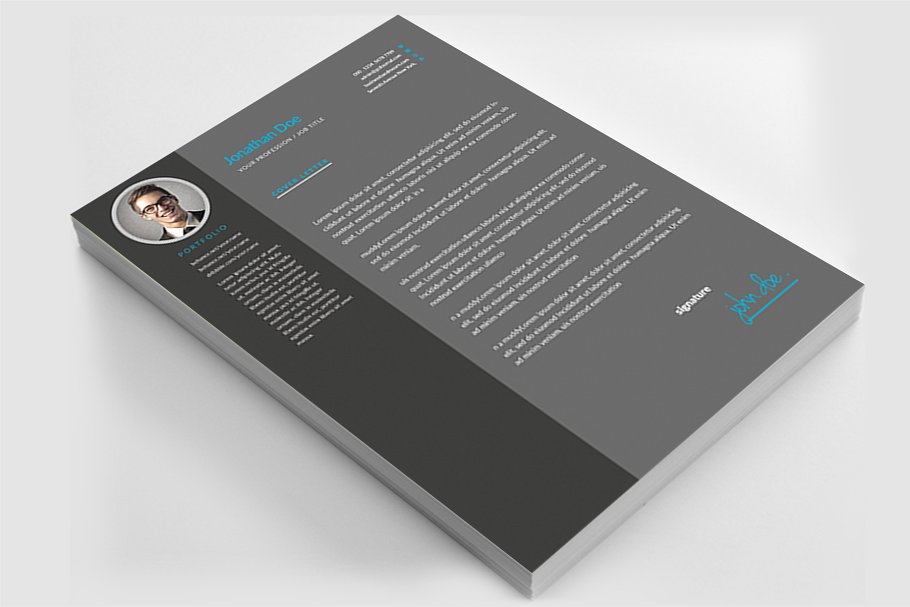 简约风简历＆介绍信标准设计模板 Resume插图(5)