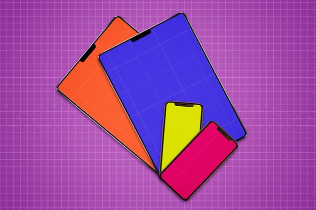 iPhone & iPad X 多角度演示样机模板合集v2 iPhone & iPad X Mockup V.2插图(12)