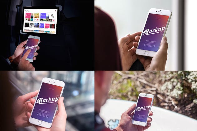 手持iPhone 7设备样机套装Vol.1 iPhone 7 Mockups Bundle Vol 1插图(15)