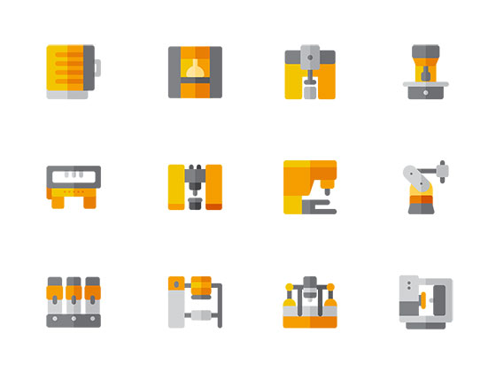 50 枚机器制造厂图标素材之家精选sketch素材