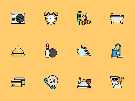 50 枚旅馆元素图标素材之家精选sketch素材