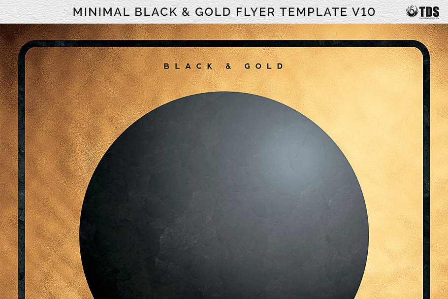 极简主义黑金风格传单PSD模板v10 Minimal Black Gold Flyer PSD V10插图(8)