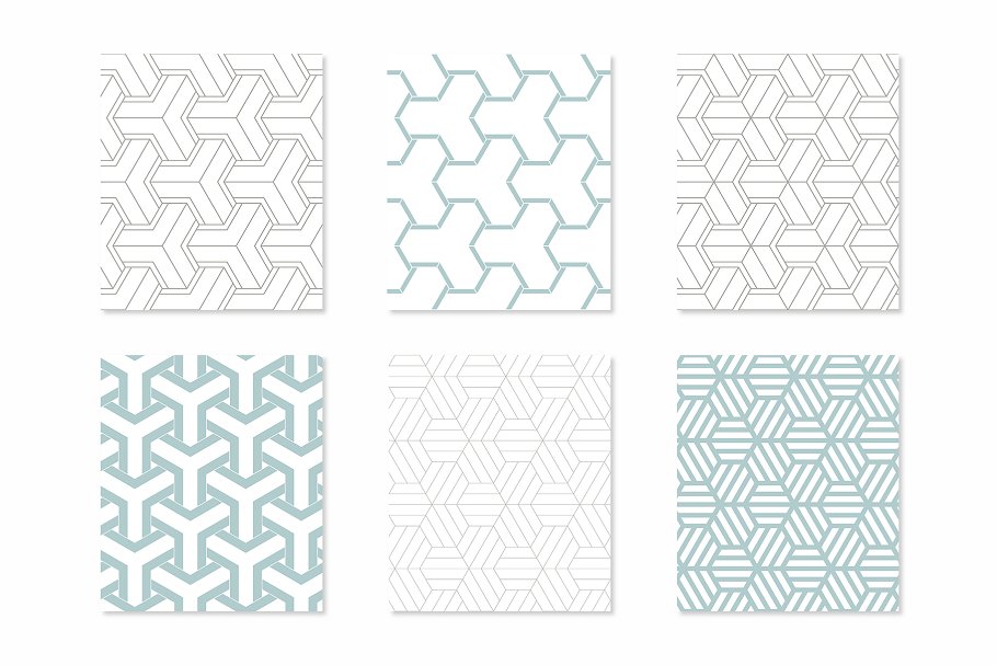 三十种几何无缝纹理 Thirty Geometric Seamless Patterns插图(3)