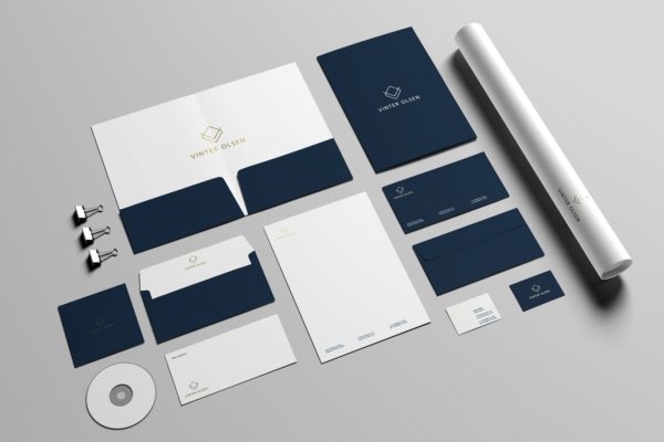 品牌VI设计预览办公用品标准套件素材库精选模板v1 Stationery / Branding Mock-Up