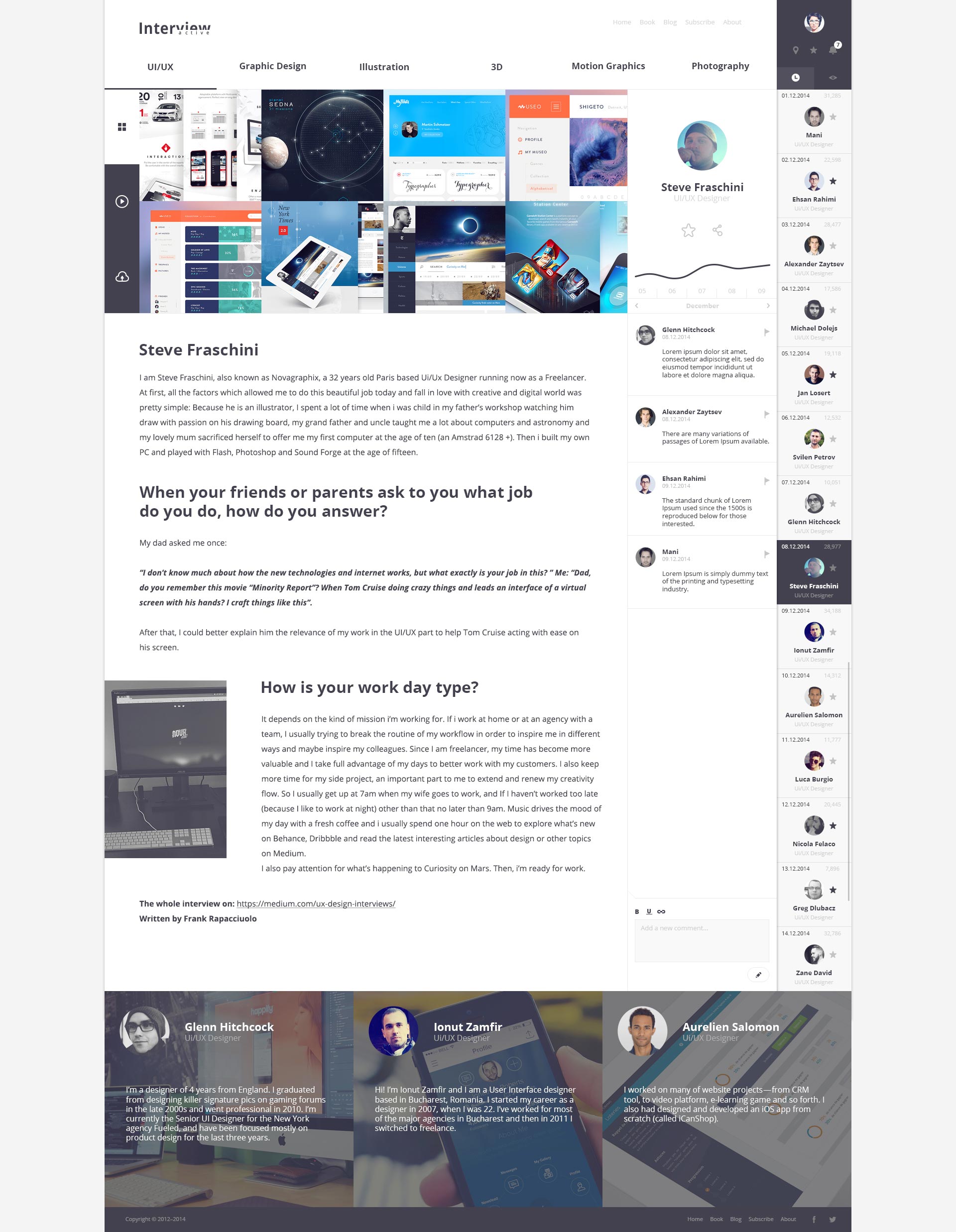 时尚简约多用途的网站设计模板UI KITS插图(1)