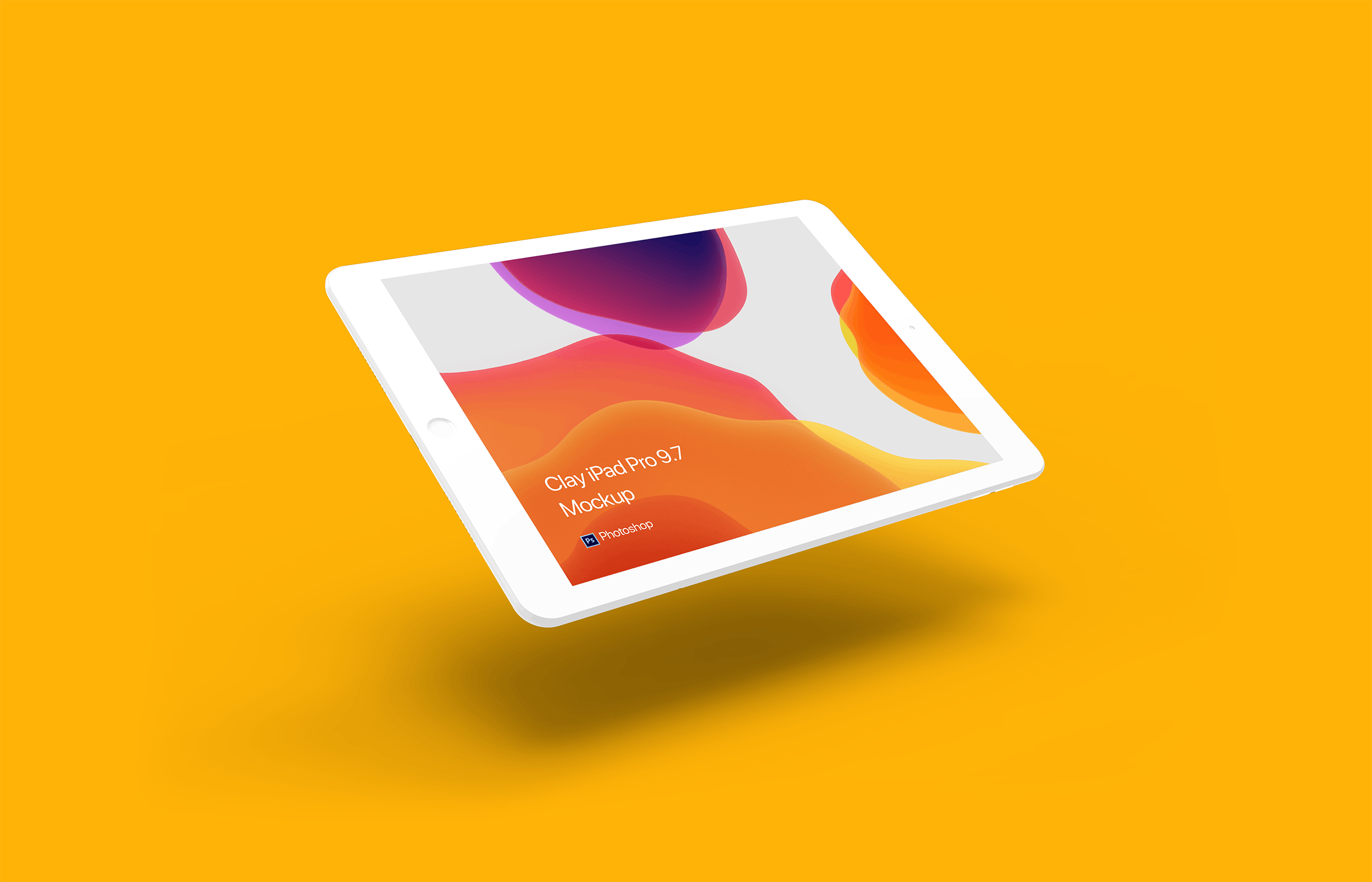 黏土材质iPad平板电脑素材库精选样机模板 Clay iPad Mockup插图(8)