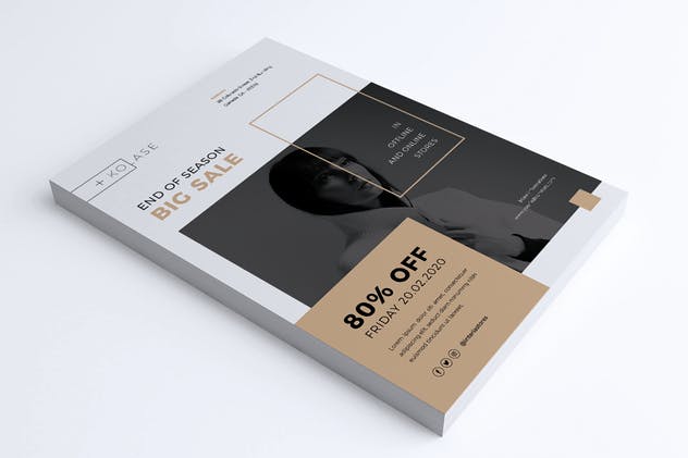 时尚服饰品牌促销广告海报设计模板 KOLASE Fashion Store Flyer插图(5)