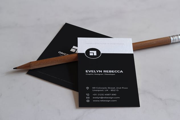 极简主义高端风格商业名片设计模板 Minimalist Business Card Vol. 02插图(2)