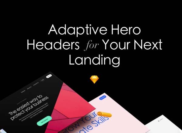 素材库下午茶：10套高端时尚的品牌网站响应式模版下载[Sketch]