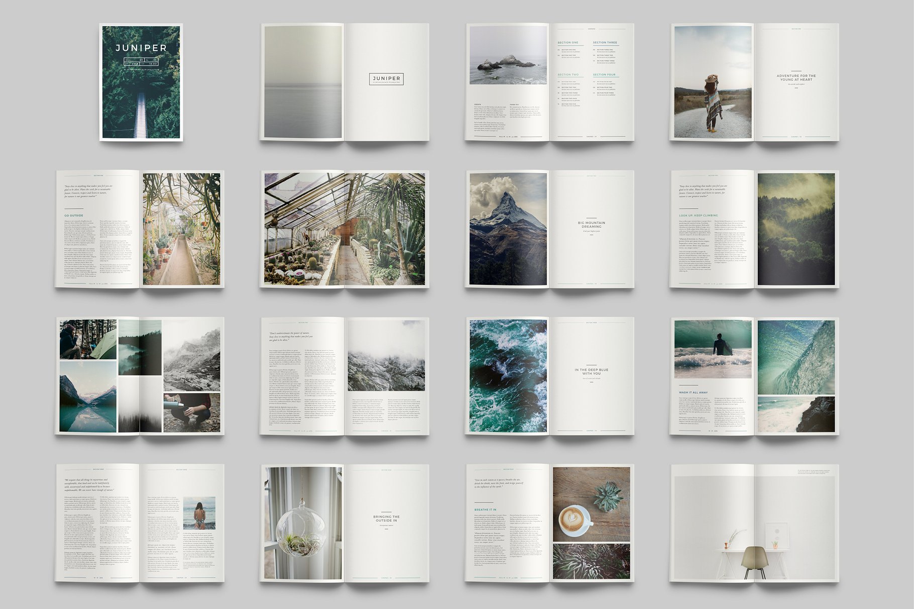 现代简约多用途杂志模板 J U N I P E R  Magazine / Portfolio插图(4)