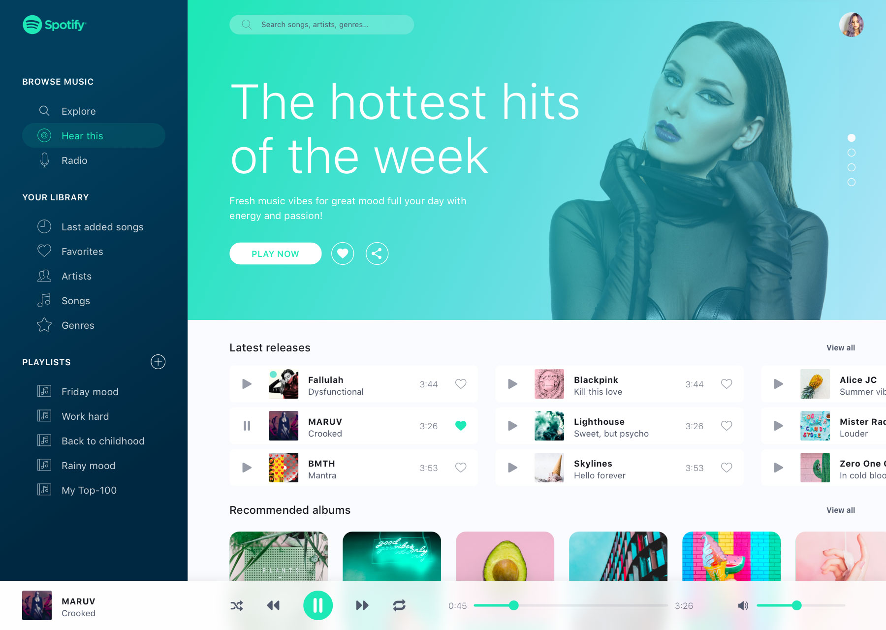 Spotify macOS 重设计