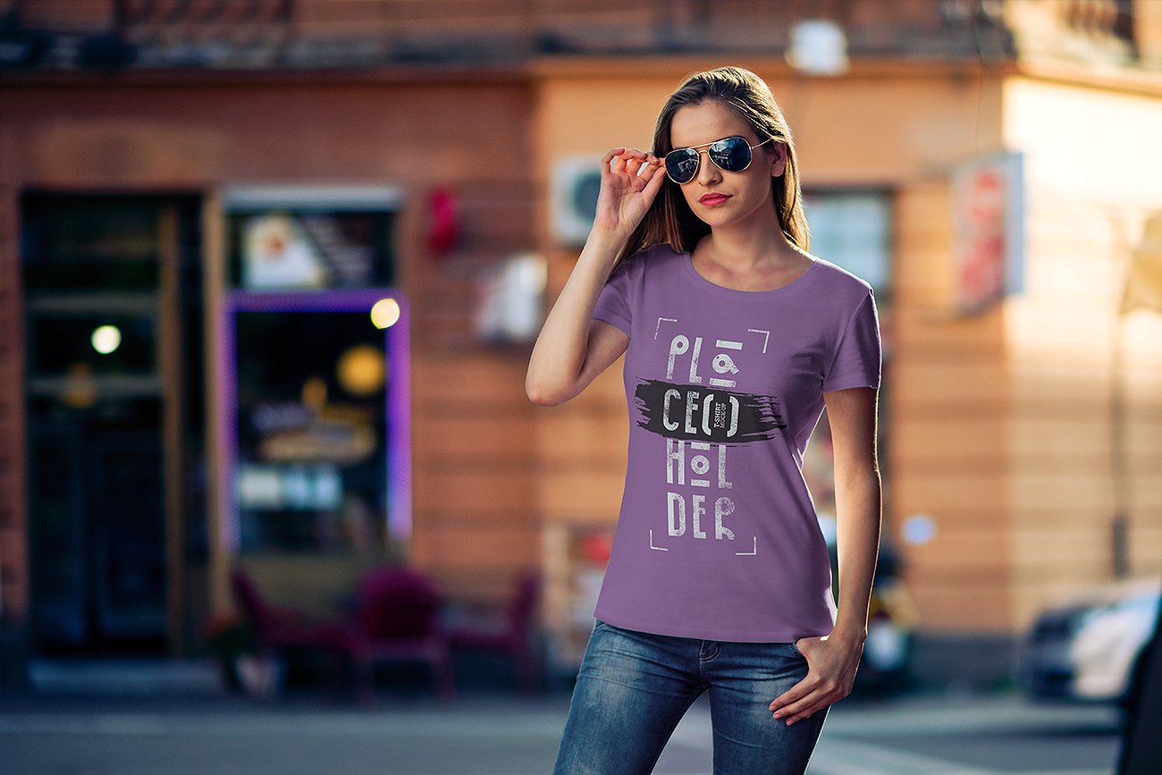 T-Shirt Mock-Up Vol.4 时尚的男女圆领T恤展示样机下载 1.67 GB[psd]插图(4)