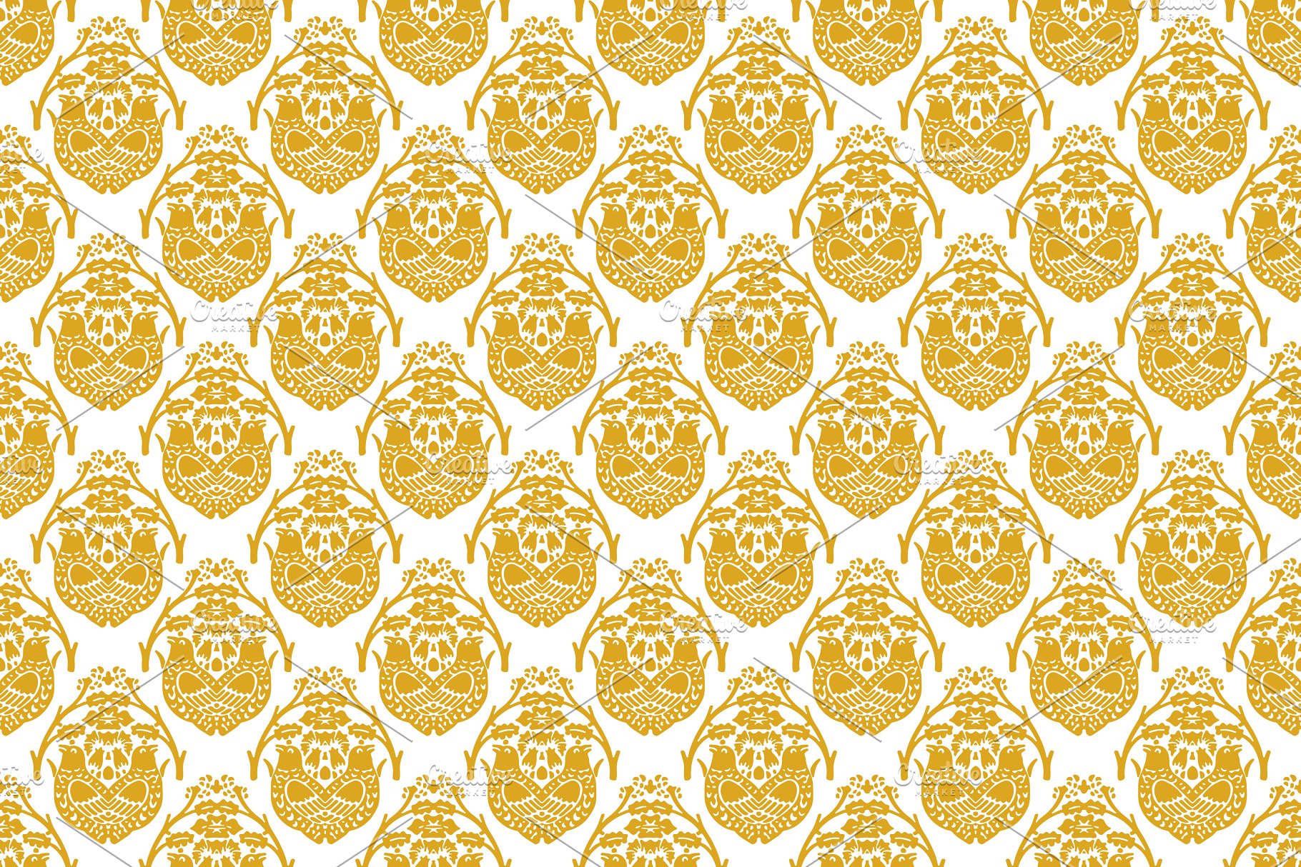 60种颜色1440种锦缎图案纹理[3GB] 1,440 Damask Patterns in 60 Colors插图(7)