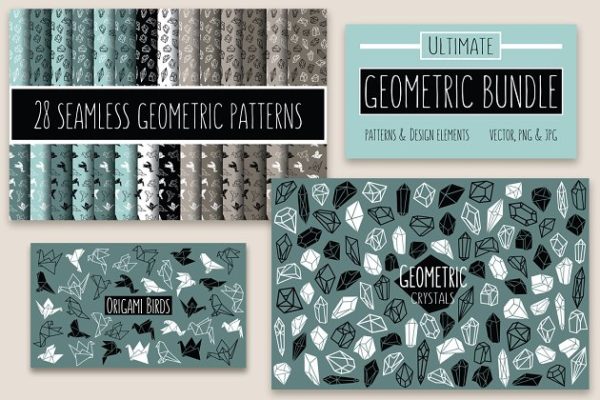 170种几何元素矢量素材合集 170 Geometric Elements Vector Bundle