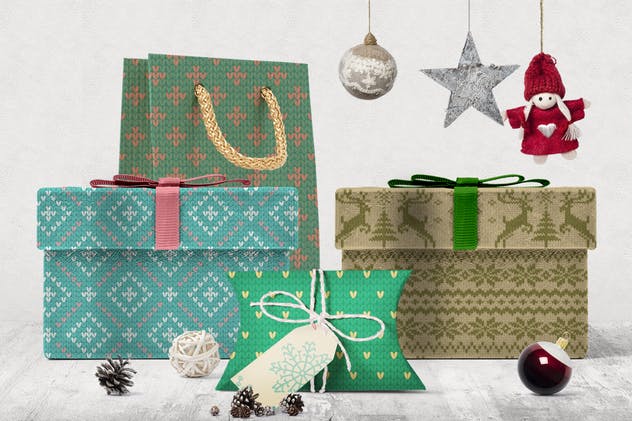 30组无缝针织纺织纹理图案套装 30 Seamless Knit Textures插图(5)