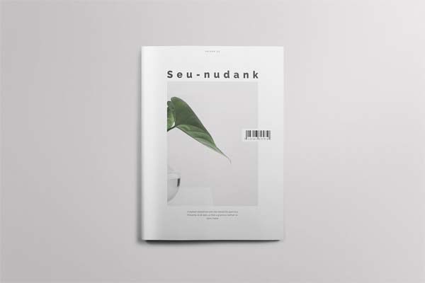 简约、时尚风格的杂志模板