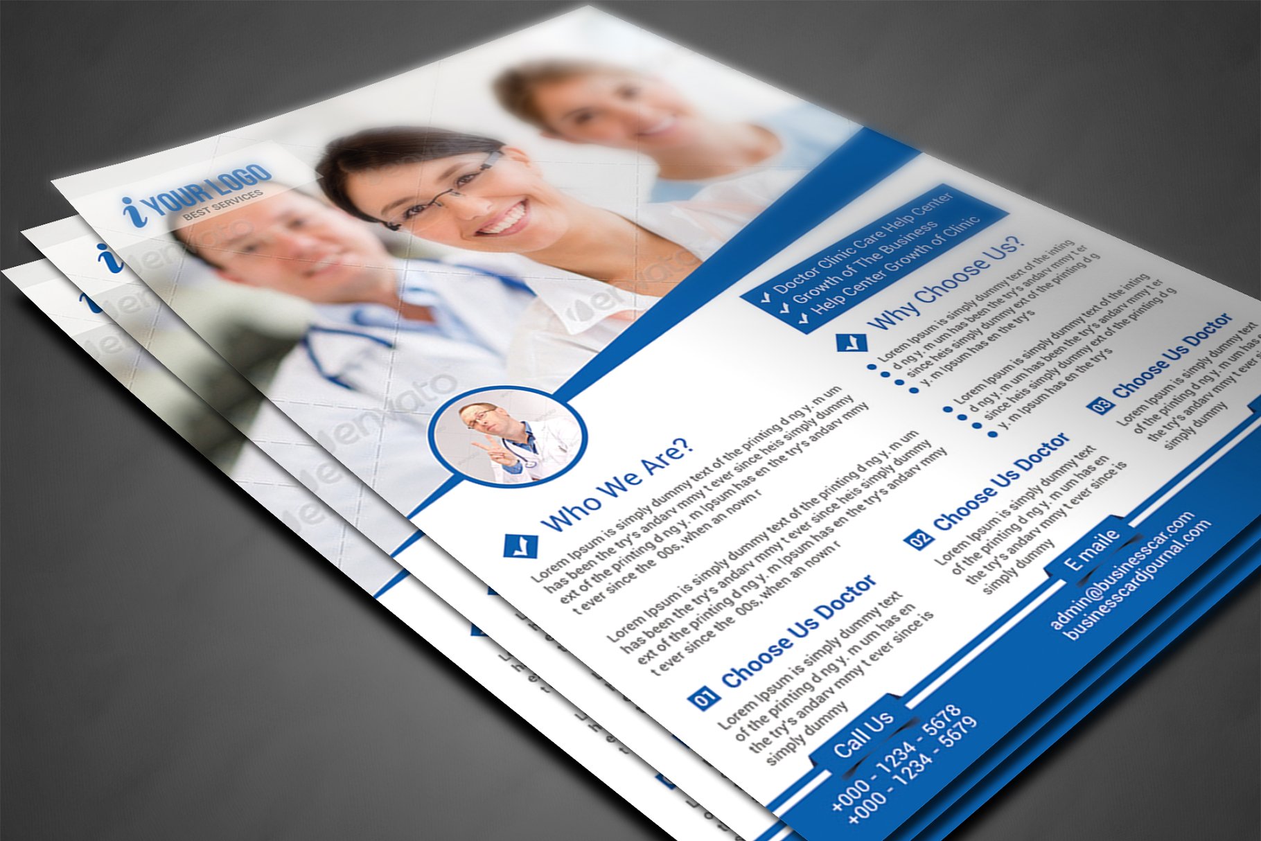 公司企业或组织机构传单模板 Corporate Flyer Template插图(2)