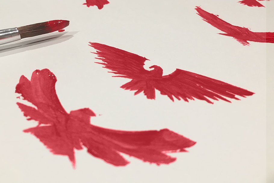 45款手绘美国元素 45 Hand Painted USA Elements插图(1)