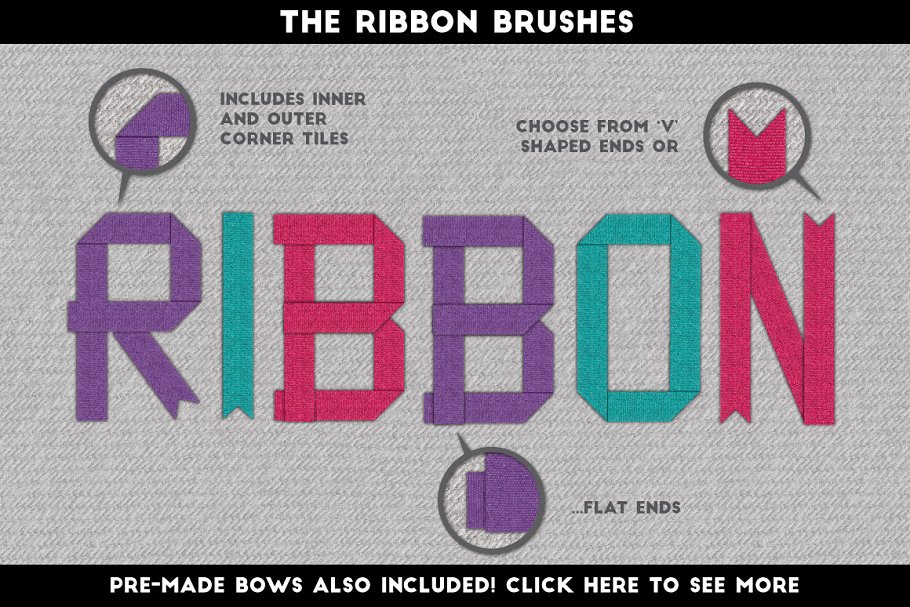 缝制手作工艺图案设计素材合集[2.32GB, 纹理/图层样式/笔刷] Stitch Craft – Brushes Styles & More插图(10)