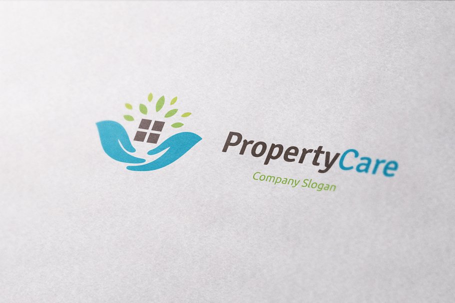 企业简易Logo展示模板 Property Care插图