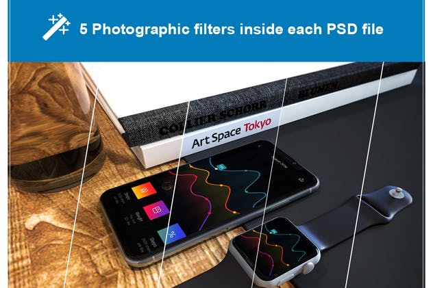 Apple智能手表&iPhone Xs手机样机模板 Apple Watch & iPhone XS插图(7)