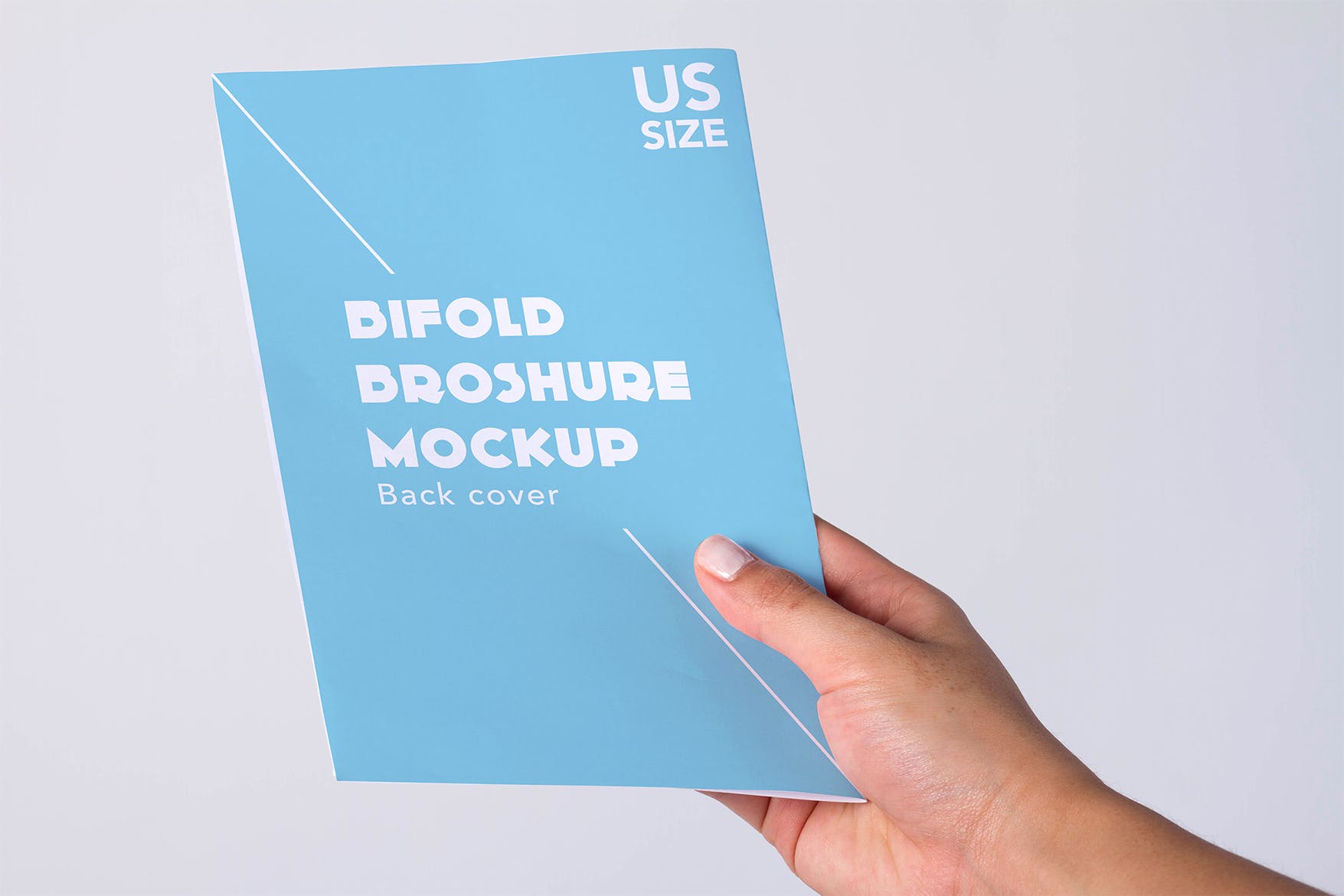美国信纸规格传单样机素材库精选模板 Bifold US letter Mock Up插图(2)