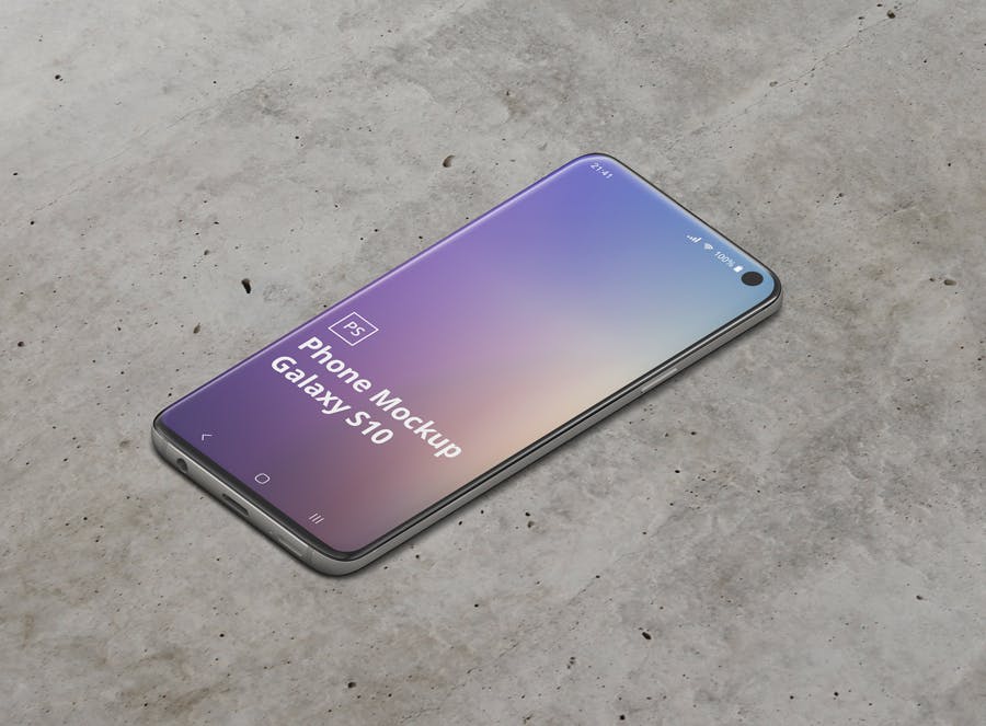 三星Galaxy S10智能手机素材库精选样机模板 Phone Mockup Galaxy S10插图(8)
