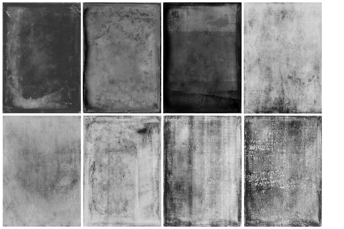 复古做旧风格设计半色调肌理背景素材v1 Distressed Halftones 01插图(1)