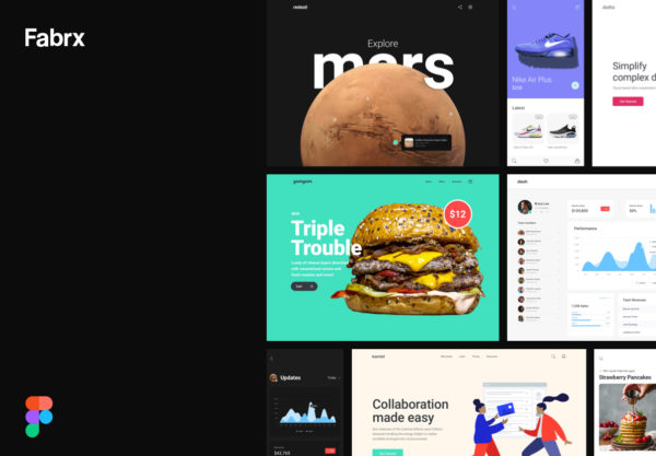 素材库下午茶：响应式网站设计线框图Fig模板