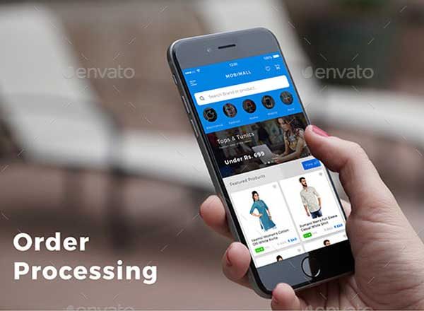 电子商务应用 UI 套件 E-commerce App UI Set MobiMall
