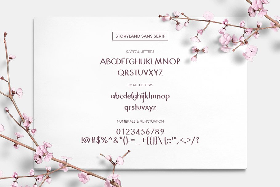 13款手写英文字体合集&Logo模板、矢量插画 Wonderland Fonts Pack & Branding Kit插图(45)