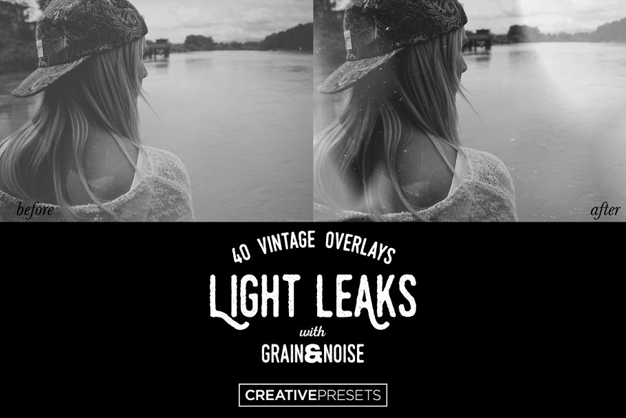 40款复古怀旧风格漏光照片效果叠层纹理 Light Leaks Overlays插图(4)