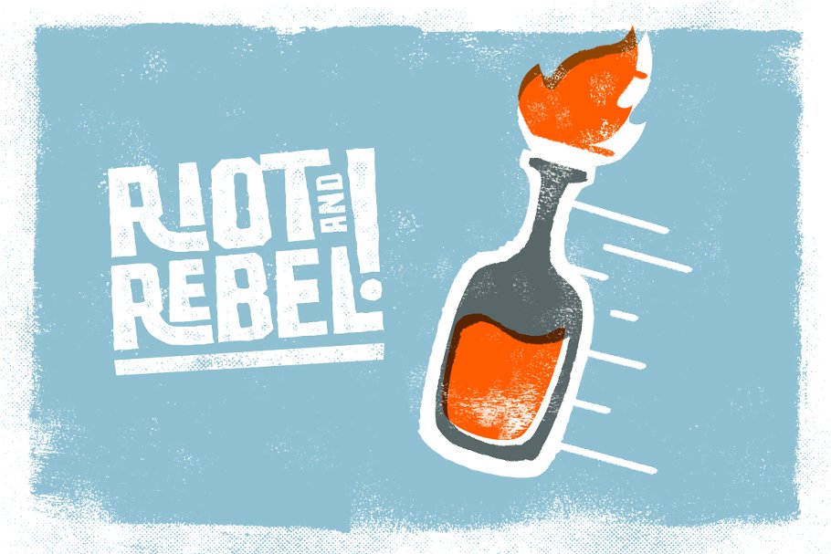 85款颗粒&半色调墨水纹理 85 Ink Textures插图(1)