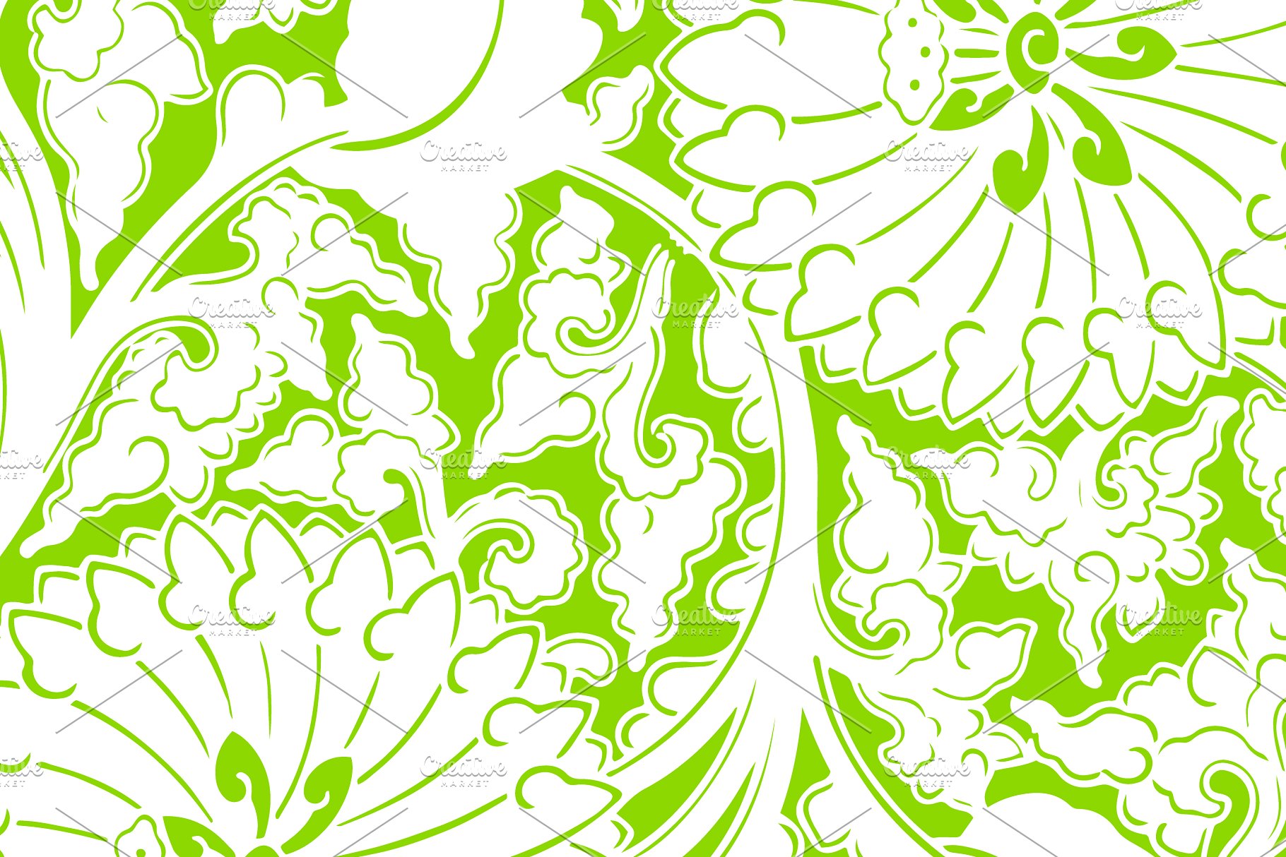 60种配色1440款花卉图案纹理 1,440 Floral Patterns in 60 Colors插图(17)